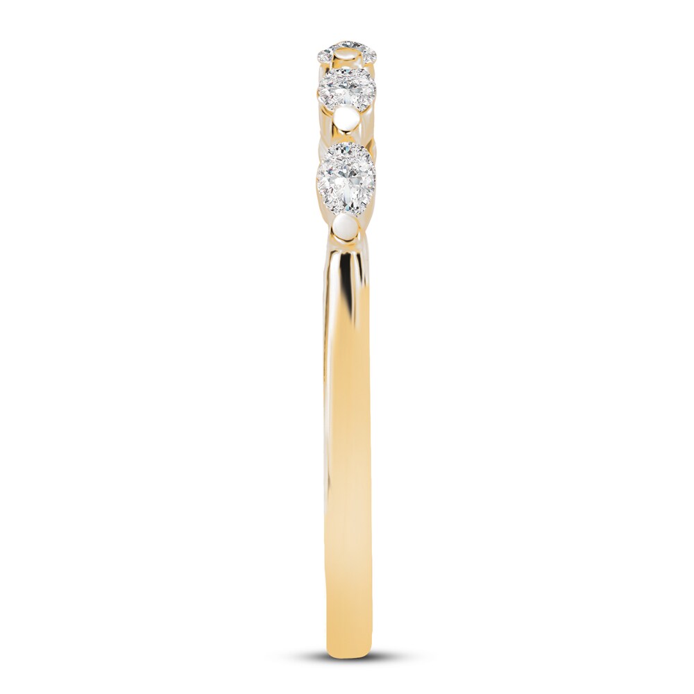 Diamond Anniversary Ring 1/4 ct tw Round 14K Yellow Gold IhPCEdIP Diamond Anniversary Ring 1/4 ct tw Round 14K Yellow Gold IhPCEdIP