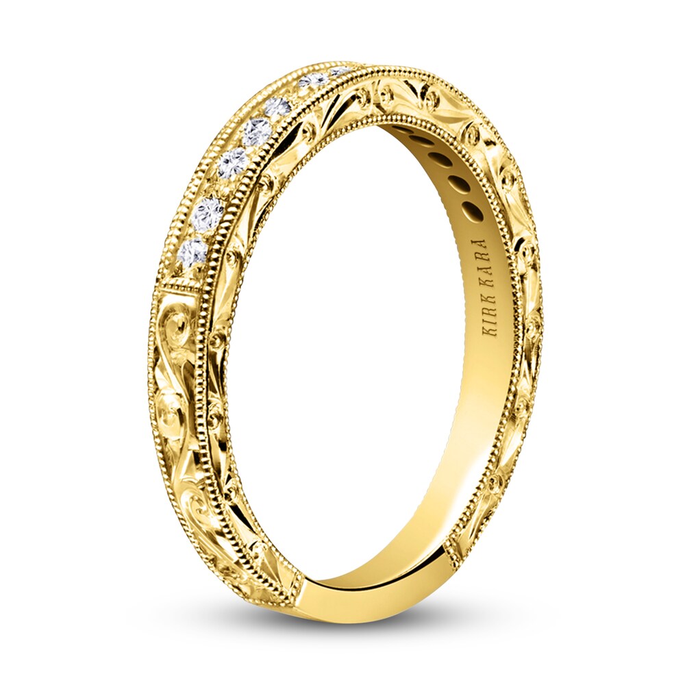Kirk Kara Diamond Wedding Band 1/5 ct tw Round 14K Yellow Gold IrZK18Qu Kirk Kara Diamond Wedding Band 1/5 ct tw Round 14K Yellow Gold IrZK18Qu