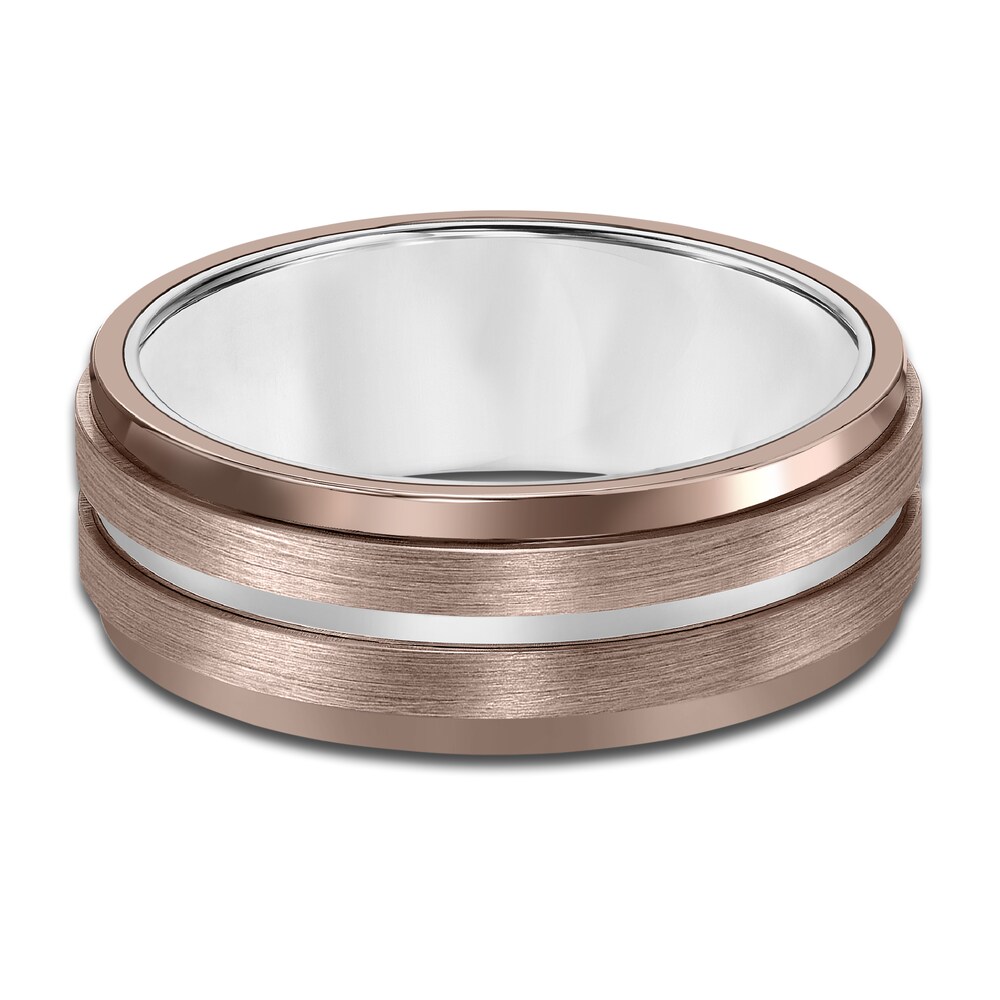 Men\'s Wedding Band Brown/White Tungsten 8.0mm IyAiUXkN Men\'s Wedding Band Brown/White Tungsten 8.0mm IyAiUXkN