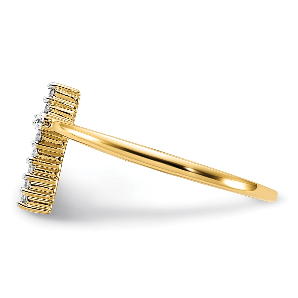 Diamond Cross Ring 1/15 ct tw Round 14K Yellow Gold Iys8yoML Diamond Cross Ring 1/15 ct tw Round 14K Yellow Gold Iys8yoML