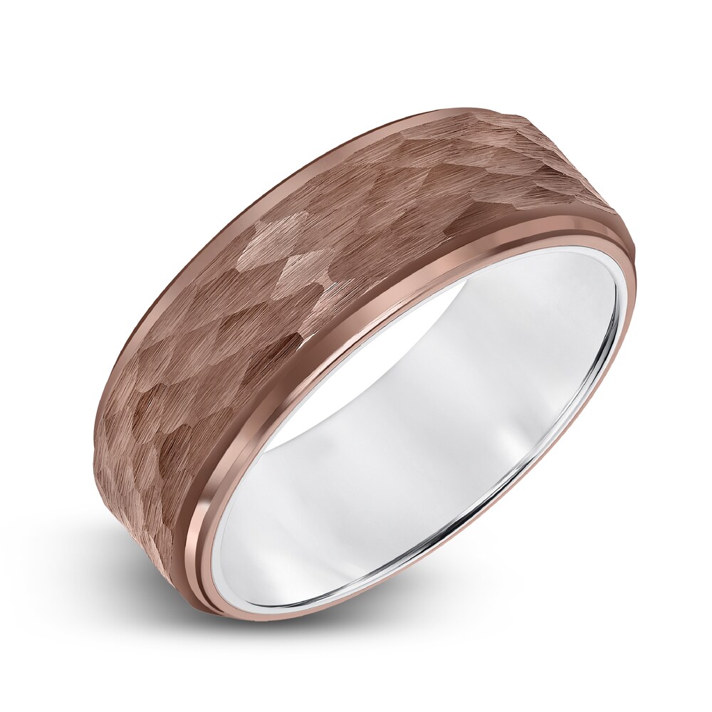 Men\'s Hammered Wedding Band Brown Tungsten 8.0mm IzYfYypK Men\'s Hammered Wedding Band Brown Tungsten 8.0mm IzYfYypK