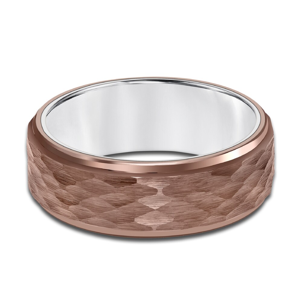 Men\'s Hammered Wedding Band Brown Tungsten 8.0mm IzYfYypK Men\'s Hammered Wedding Band Brown Tungsten 8.0mm IzYfYypK