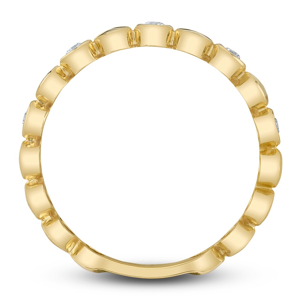 Shy Creation Diamond Ring 1/10 ct tw Round 14K Yellow Gold SC55022388 J923JrfP