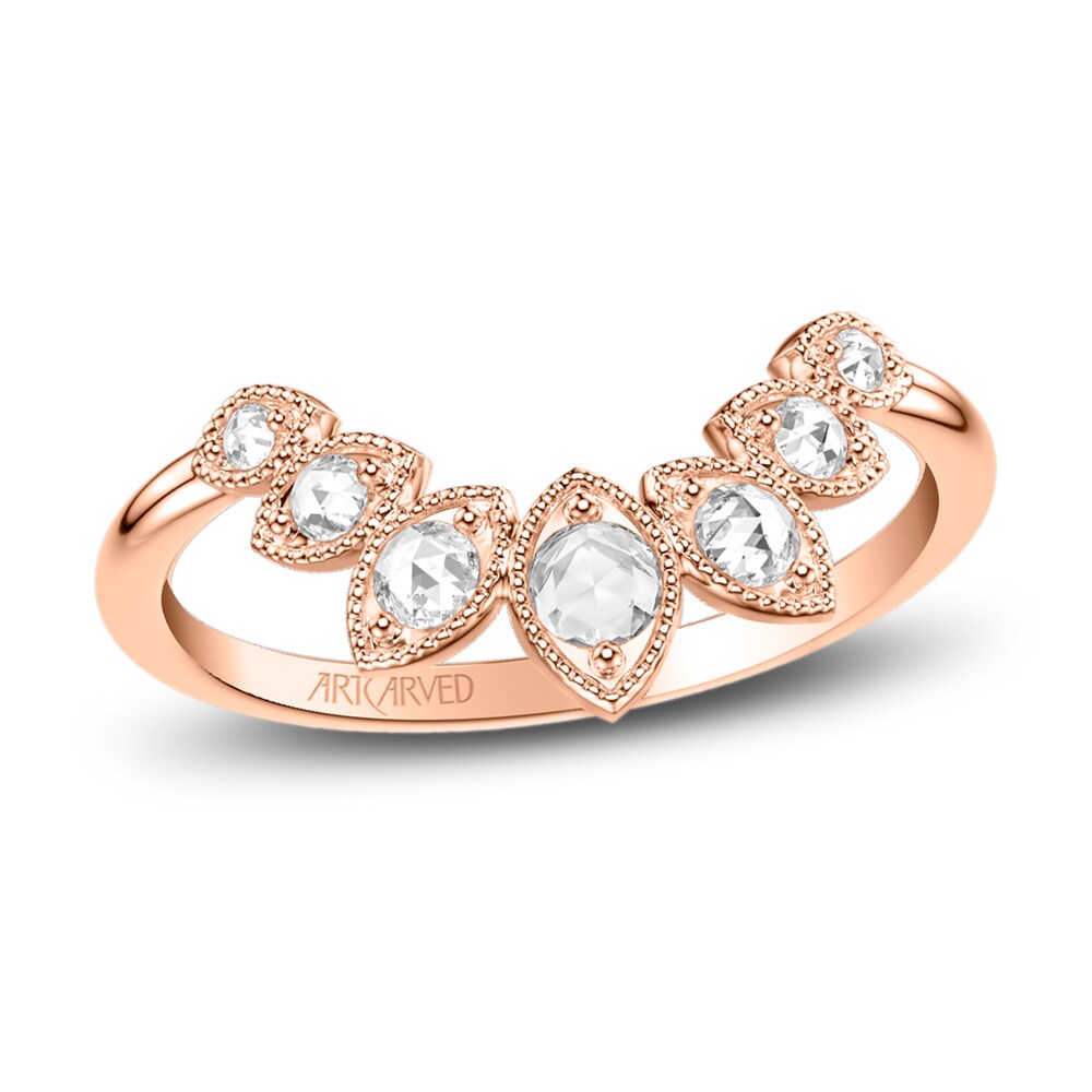 ArtCarved Rose-Cut Diamond Anniversary Band 1/5 ct tw 14K Rose Gold JB4VSj2J ArtCarved Rose-Cut Diamond Anniversary Band 1/5 ct tw 14K Rose Gold JB4VSj2J