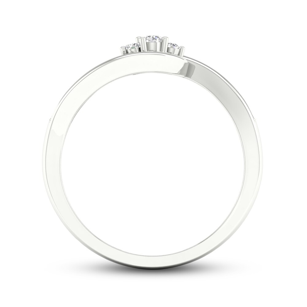 Diamond 3-Stone Ring 1/6 ct tw Round 10K White Gold JLs3CSTy Diamond 3-Stone Ring 1/6 ct tw Round 10K White Gold JLs3CSTy