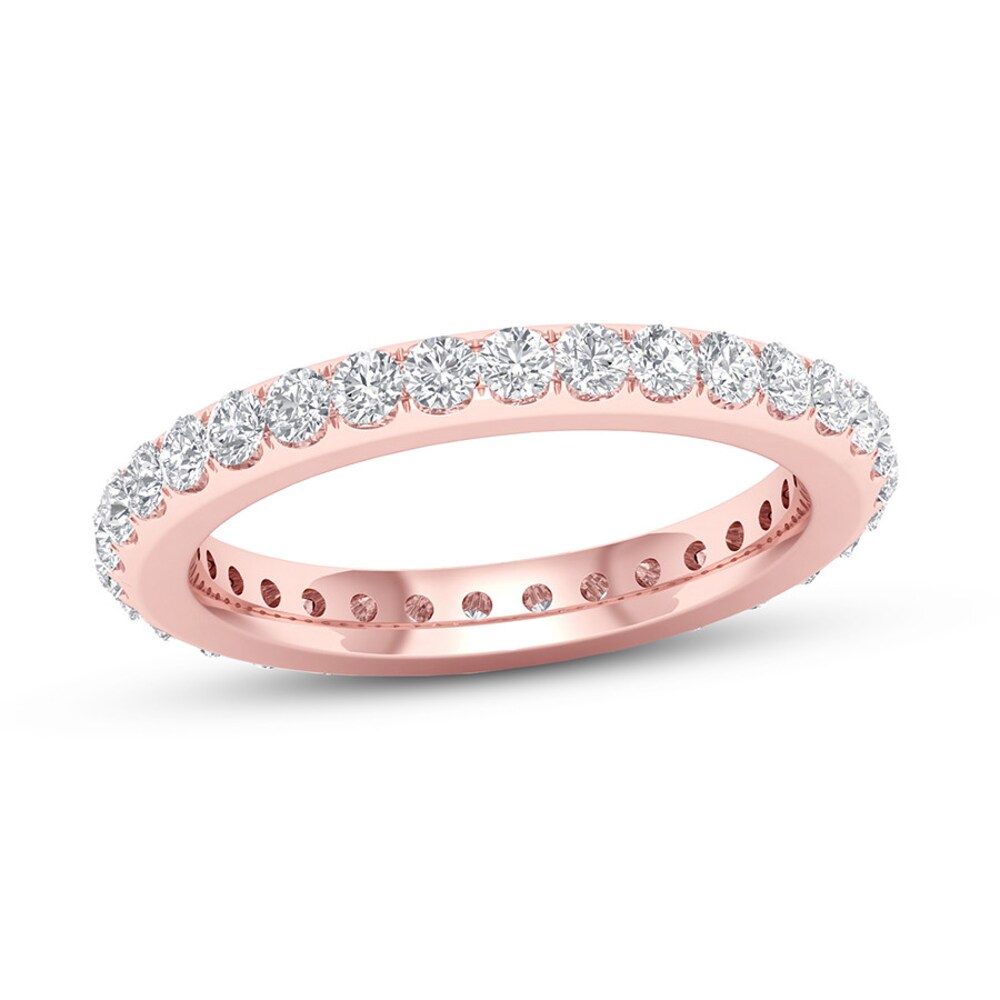 Diamond Eternity Band 1 ct tw Round 14K Rose Gold JMeMQezb Diamond Eternity Band 1 ct tw Round 14K Rose Gold JMeMQezb