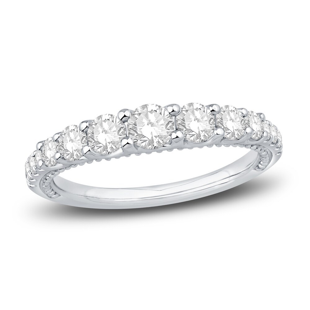 Diamond Anniversary Band 1 ct tw Round 18K White Gold JNAPLFx5 Diamond Anniversary Band 1 ct tw Round 18K White Gold JNAPLFx5
