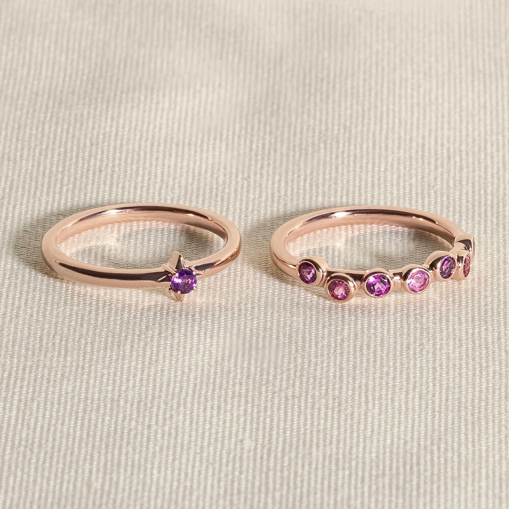 Juliette Maison Natural Garnet & Natural Amethyst Ring 10K Rose Gold JW8nIujY Juliette Maison Natural Garnet & Natural Amethyst Ring 10K Rose Gold JW8nIujY
