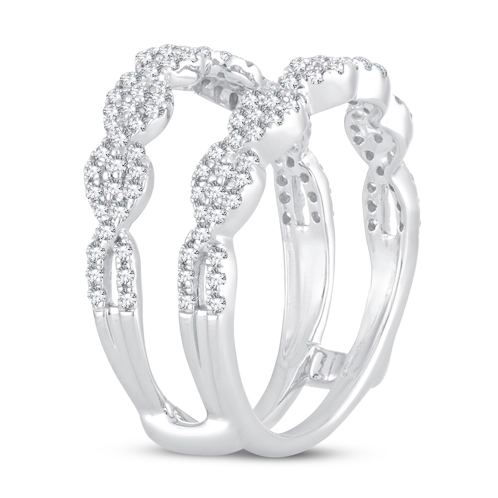 Diamond Enhancer Ring 5/8 ct tw Round 14K White Gold JZKiolSm Diamond Enhancer Ring 5/8 ct tw Round 14K White Gold JZKiolSm