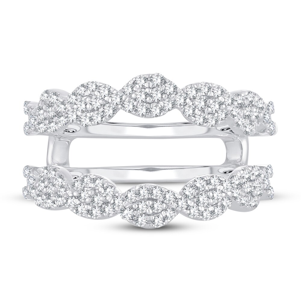 Diamond Enhancer Ring 5/8 ct tw Round 14K White Gold JZKiolSm Diamond Enhancer Ring 5/8 ct tw Round 14K White Gold JZKiolSm