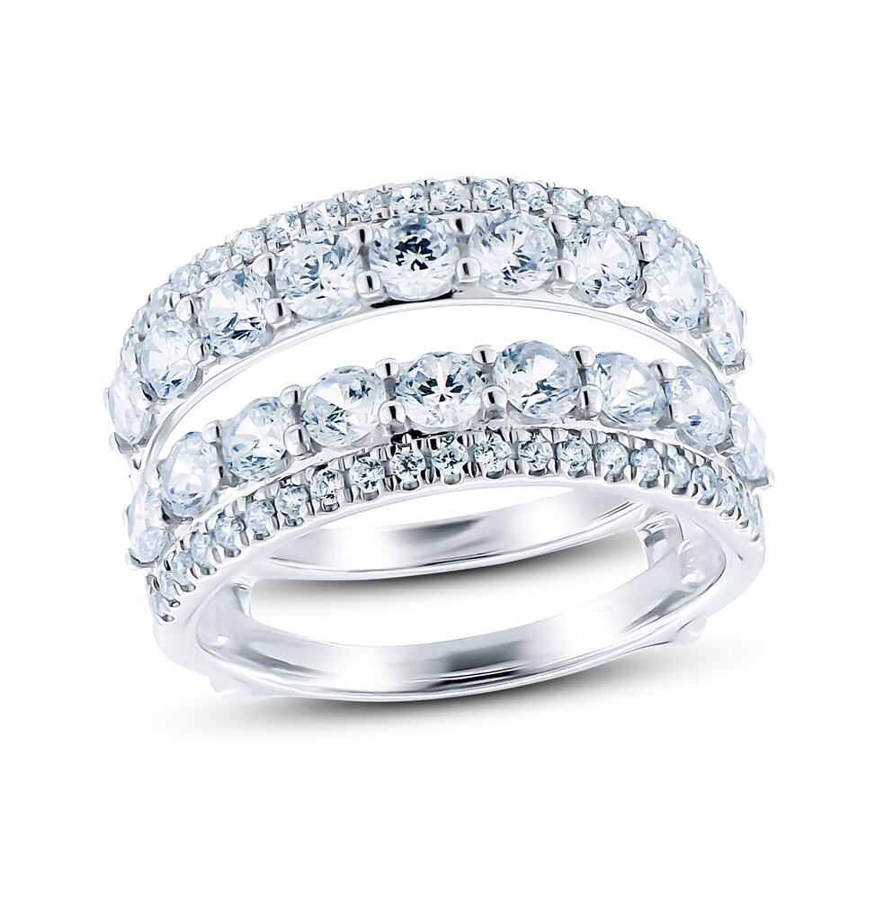 Diamond Enhancer Ring 2 ct tw Round 14K White Gold JcmsKGlD Diamond Enhancer Ring 2 ct tw Round 14K White Gold JcmsKGlD