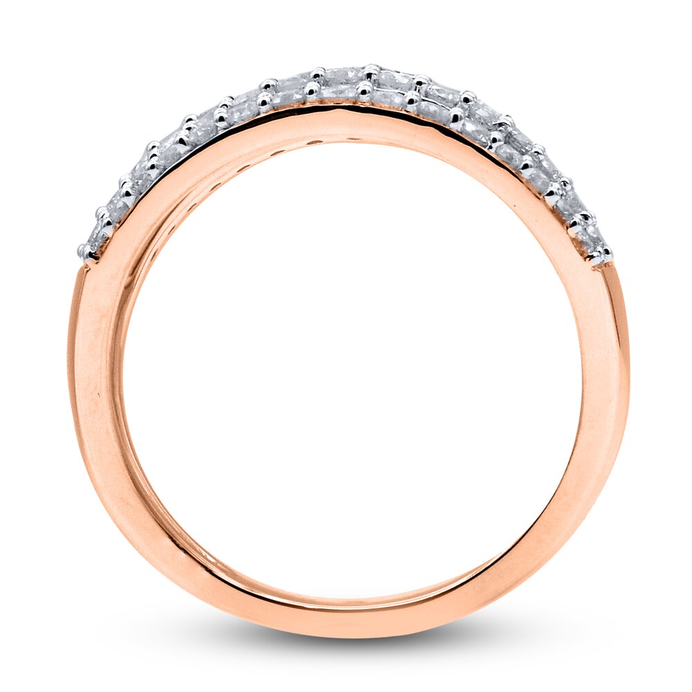 Diamond 5-Row Anniversary Band 1 ct tw Round 14K Rose Gold Jdz80Cyc Diamond 5-Row Anniversary Band 1 ct tw Round 14K Rose Gold Jdz80Cyc