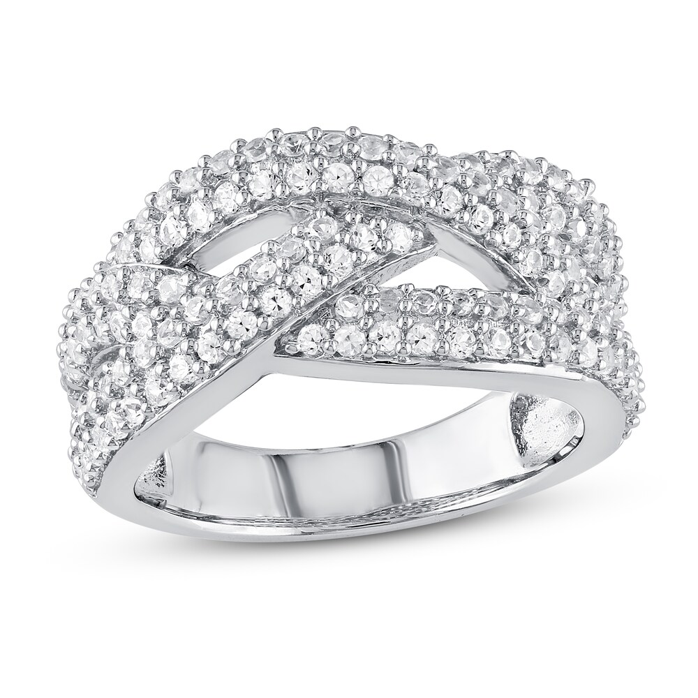 Lab-Created Sapphire Ring Round Sterling Silver Jh5AtsMI Lab-Created Sapphire Ring Round Sterling Silver Jh5AtsMI