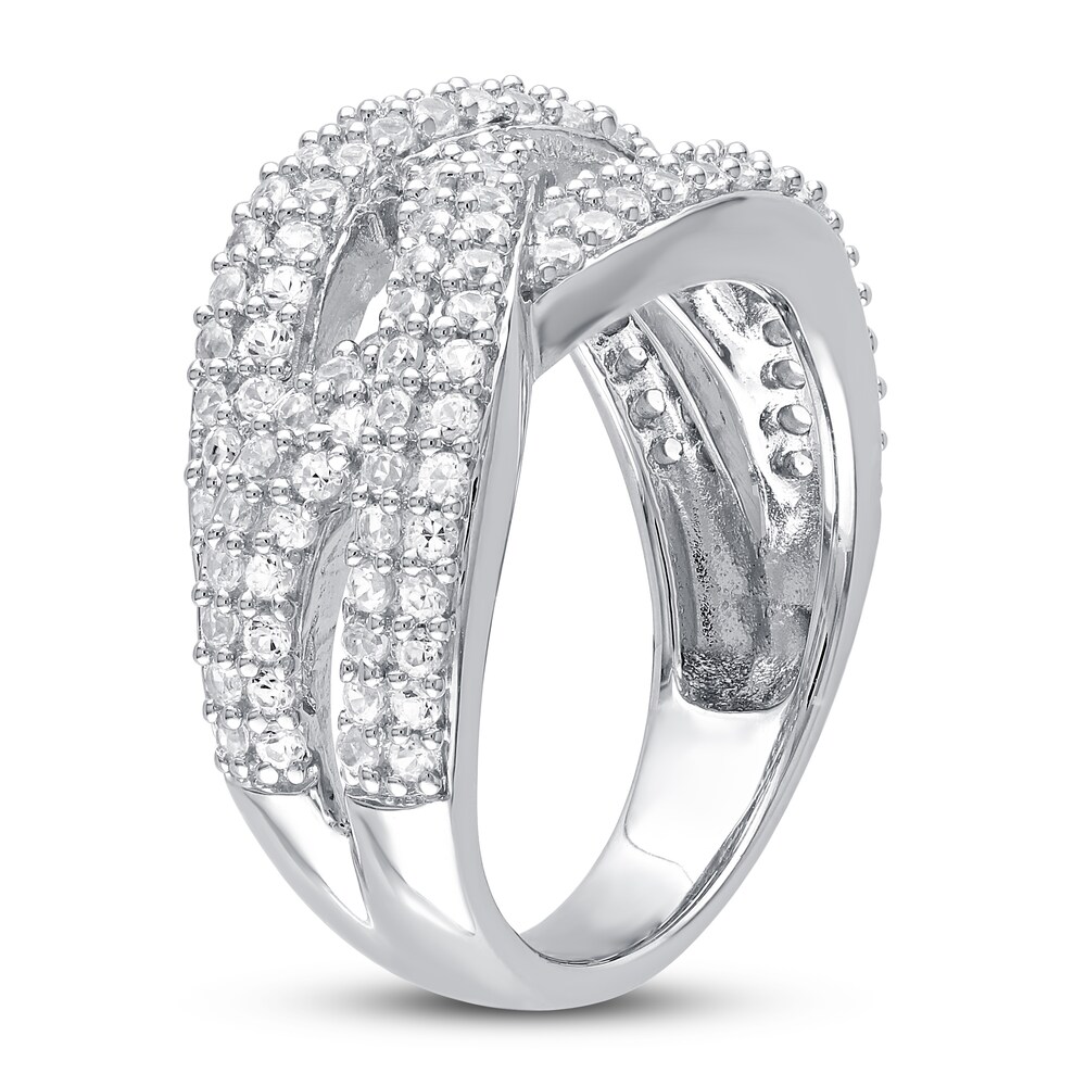 Lab-Created Sapphire Ring Round Sterling Silver Jh5AtsMI