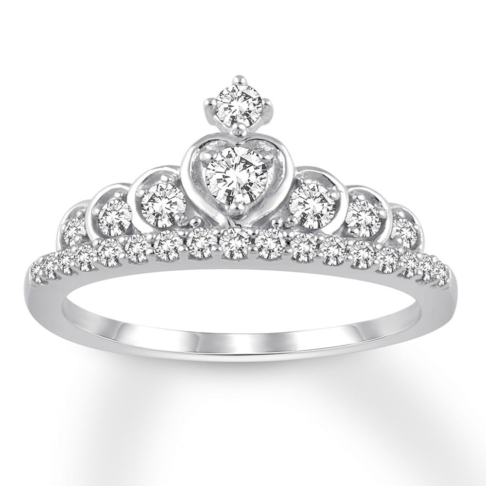 Diamond Tiara Ring 1/2 carat tw Round 14K White Gold Jj8eiJeb Diamond Tiara Ring 1/2 carat tw Round 14K White Gold Jj8eiJeb