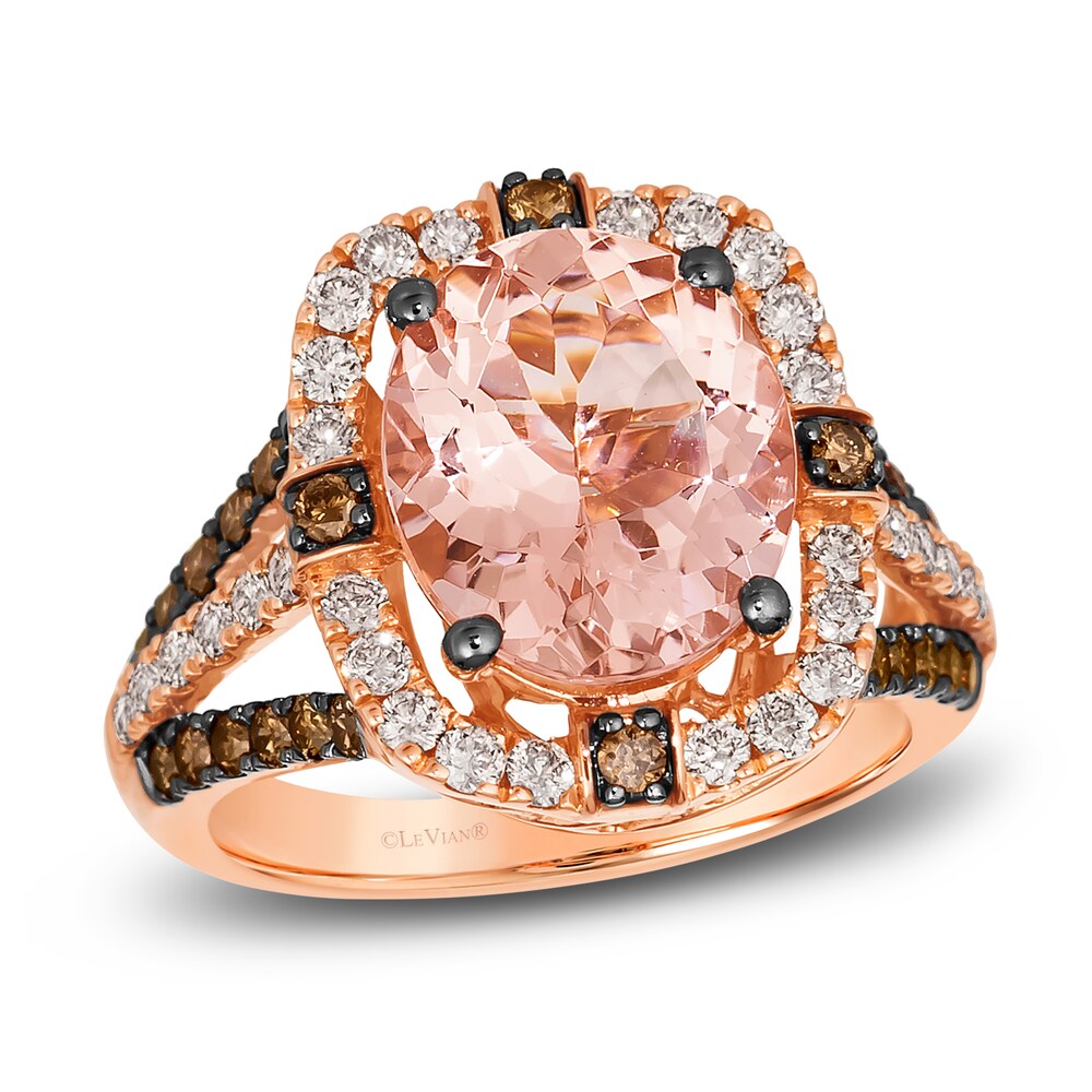Le Vian Natural Morganite Ring 1 ct tw Diamonds 14K Strawberry Gold JrL94hvd Le Vian Natural Morganite Ring 1 ct tw Diamonds 14K Strawberry Gold JrL94hvd