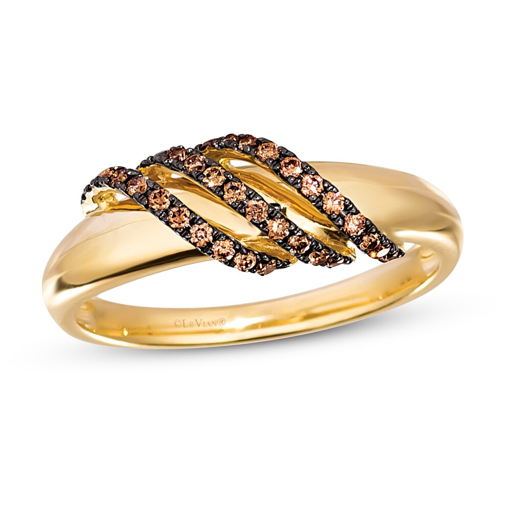 Le Vian Diamond Ring 1/6 ct tw Round 14K Honey Gold Jzj9fMR7 Le Vian Diamond Ring 1/6 ct tw Round 14K Honey Gold Jzj9fMR7