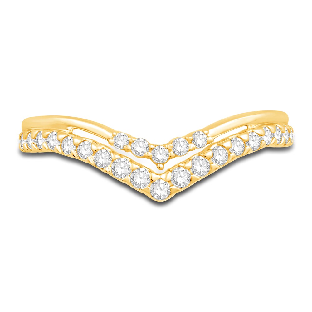 Diamond Contour Anniversary Band 1/3 ct tw Round 14K Yellow Gold K635fSlH Diamond Contour Anniversary Band 1/3 ct tw Round 14K Yellow Gold K635fSlH