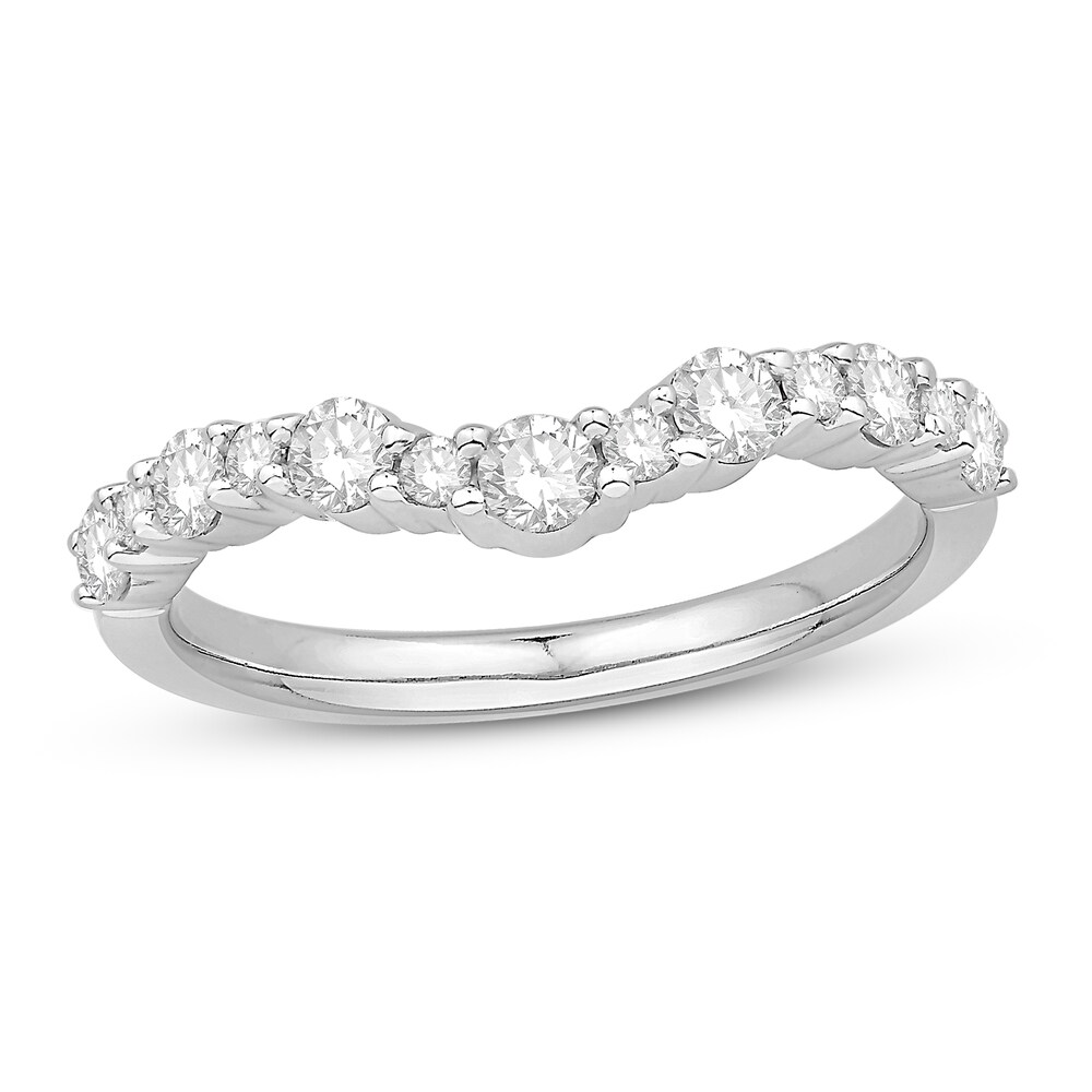 Diamond Contour Ring 5/8 ct tw Round 14K White Gold KBIBkEcy Diamond Contour Ring 5/8 ct tw Round 14K White Gold KBIBkEcy
