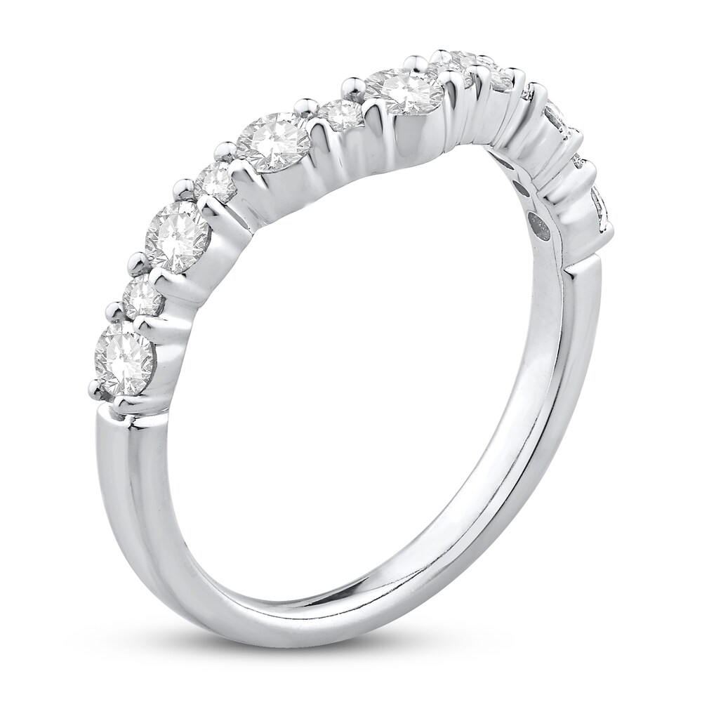 Diamond Contour Ring 5/8 ct tw Round 14K White Gold KBIBkEcy Diamond Contour Ring 5/8 ct tw Round 14K White Gold KBIBkEcy