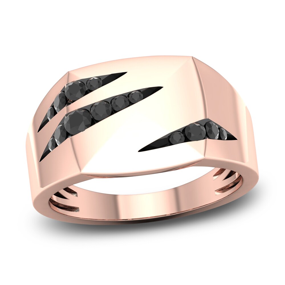 Men's Diamond Ring 1/3 ct tw Round 10K Rose Gold KFbYIQkt Men's Diamond Ring 1/3 ct tw Round 10K Rose Gold KFbYIQkt