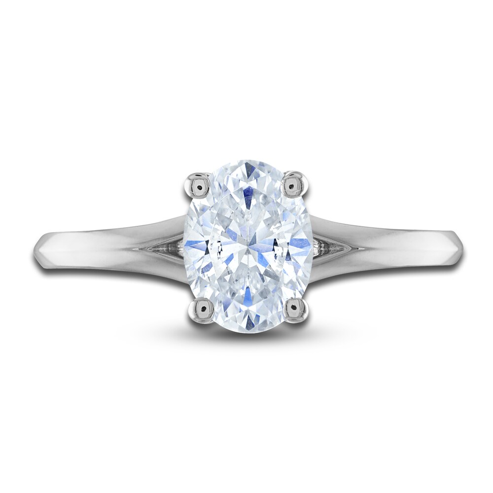 Diamond Engagement Ring 1 ct tw Oval/Round Platinum KLucm2p0 Diamond Engagement Ring 1 ct tw Oval/Round Platinum KLucm2p0