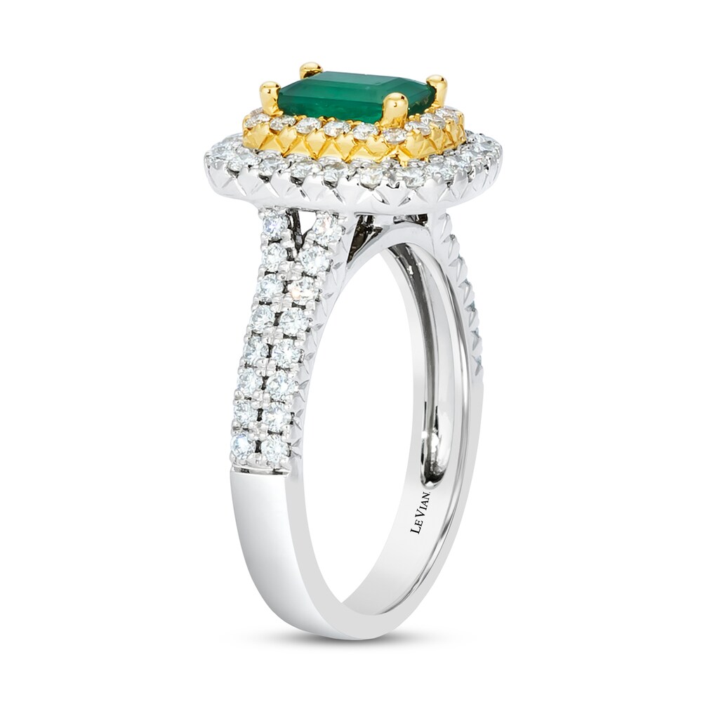 Le Vian Natural Emerald Ring 7/8 ct tw Diamonds Platinum/18K Honey Gold KQNhbYf9 Le Vian Natural Emerald Ring 7/8 ct tw Diamonds Platinum/18K Honey Gold KQNhbYf9
