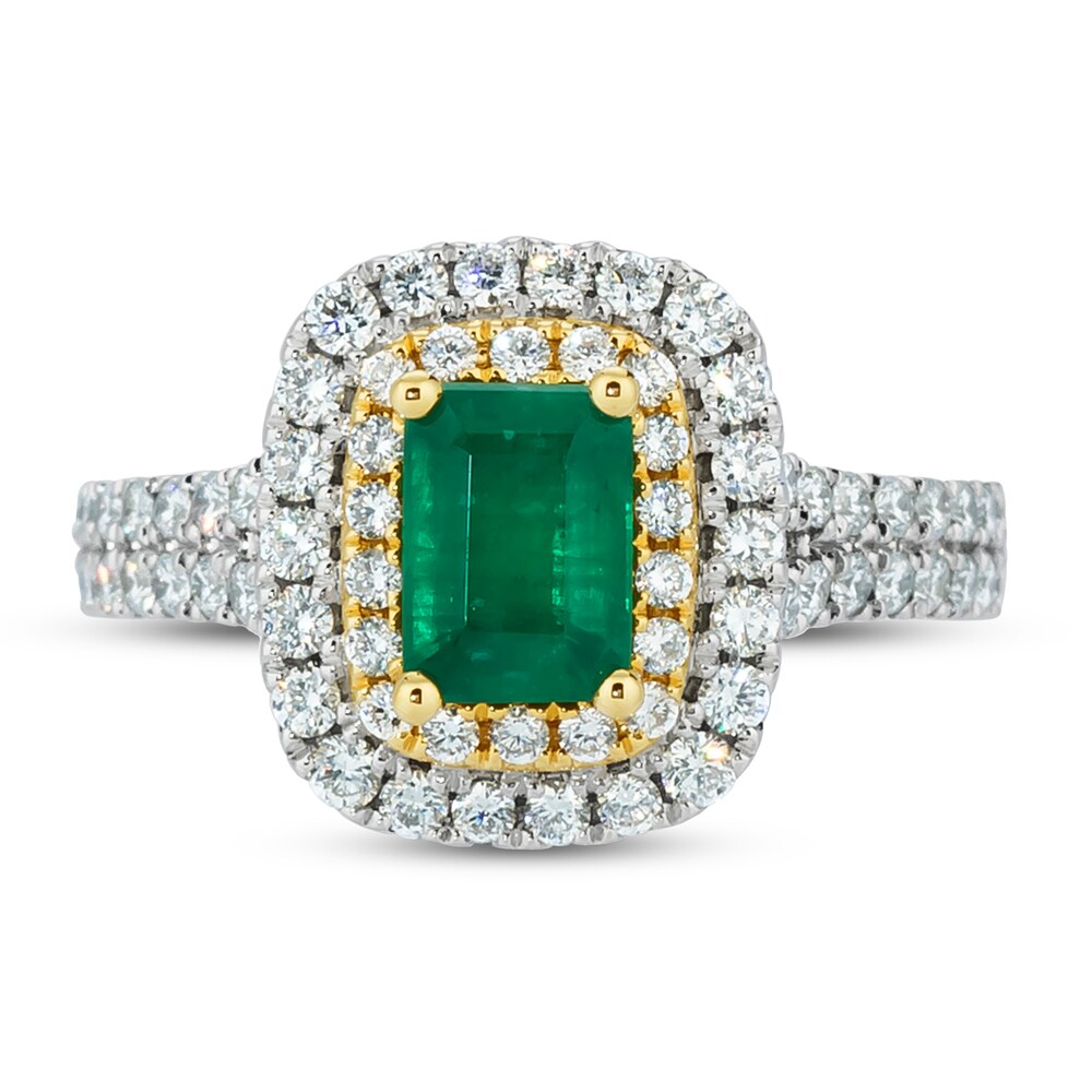 Le Vian Natural Emerald Ring 7/8 ct tw Diamonds Platinum/18K Honey Gold KQNhbYf9 Le Vian Natural Emerald Ring 7/8 ct tw Diamonds Platinum/18K Honey Gold KQNhbYf9