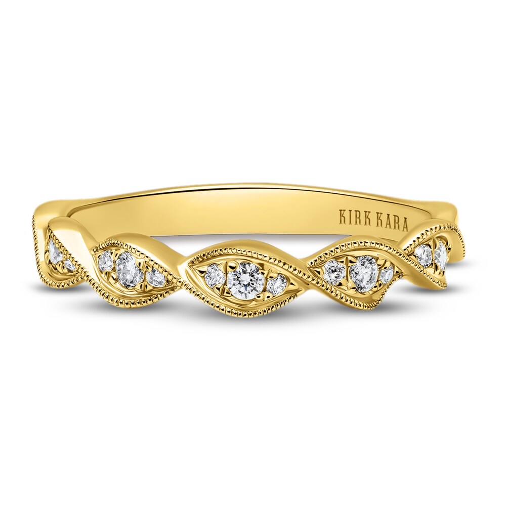 Kirk Kara Twisted Diamond Wedding Band 1/8 ct tw Round 14K Yellow Gold KYP7Saih Kirk Kara Twisted Diamond Wedding Band 1/8 ct tw Round 14K Yellow Gold KYP7Saih