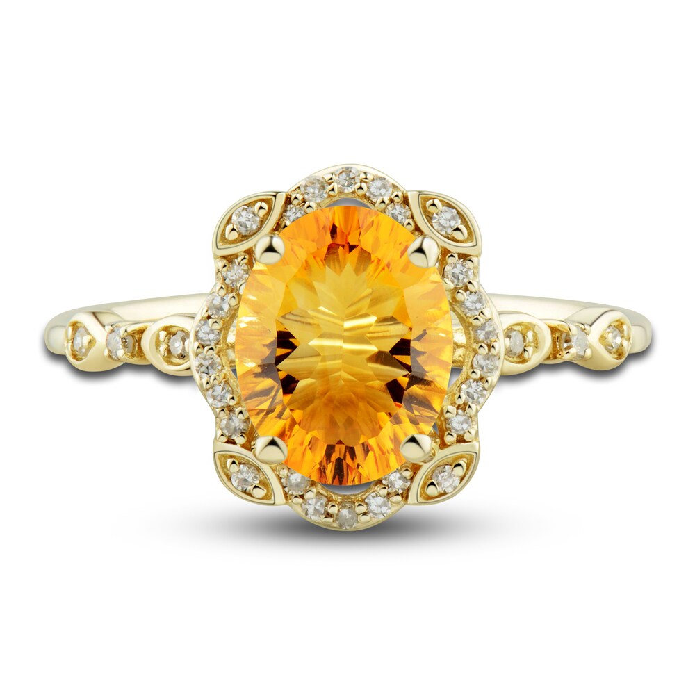 Natural Citrine Ring, Earring & Necklace Set 1/3 ct tw Diamonds 10K Yellow Gold KgUN9CCp Natural Citrine Ring, Earring & Necklace Set 1/3 ct tw Diamonds 10K Yellow Gold KgUN9CCp