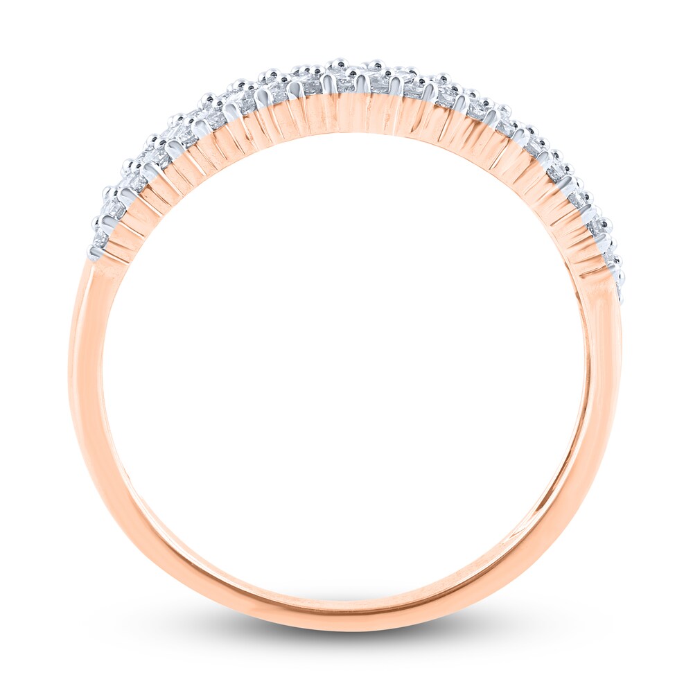 Diamond Slant Anniversary Band 1/2 ct tw Baguette/Round 14K Rose Gold KgxRY3d2 Diamond Slant Anniversary Band 1/2 ct tw Baguette/Round 14K Rose Gold KgxRY3d2