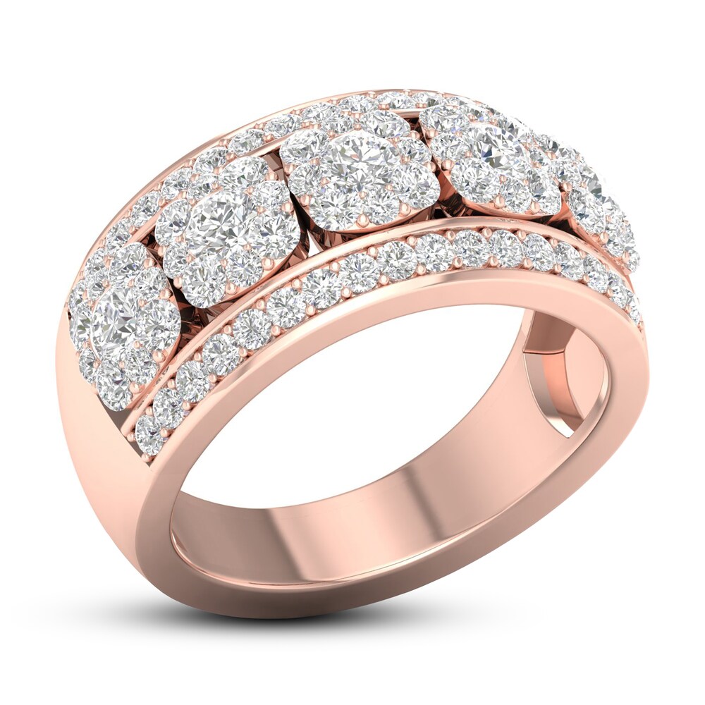 Diamond Anniversary Ring 1-1/5 ct tw 14K Rose Gold KhpsH4DT Diamond Anniversary Ring 1-1/5 ct tw 14K Rose Gold KhpsH4DT