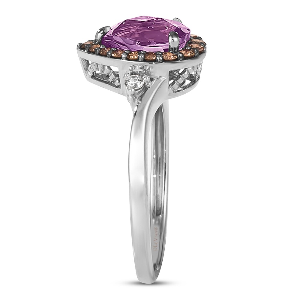 Le Vian Natural Amethyst Ring 1/4 ct tw Diamonds 14K Vanilla Gold Kj13FUuf Le Vian Natural Amethyst Ring 1/4 ct tw Diamonds 14K Vanilla Gold Kj13FUuf
