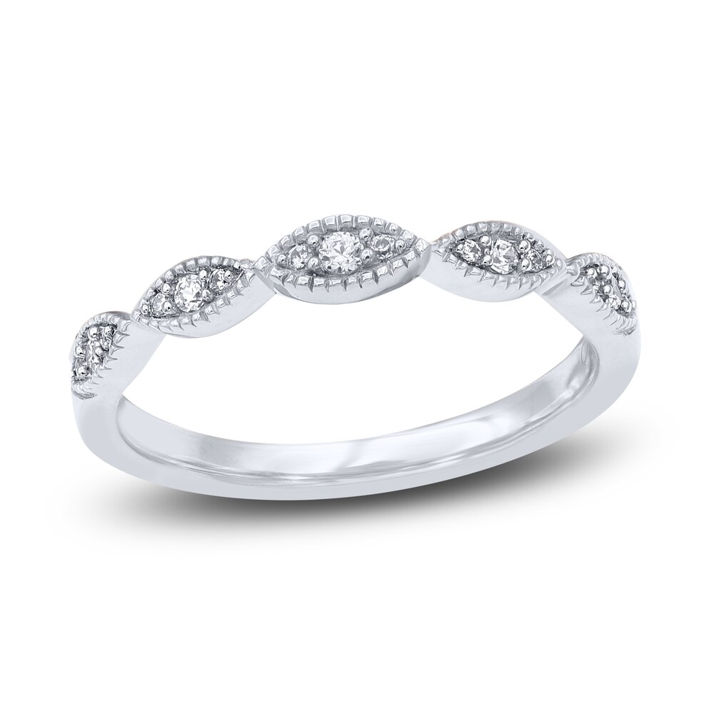 Diamond Wedding Band 1/8 ct tw Round 14K White Gold Kos9qiyN Diamond Wedding Band 1/8 ct tw Round 14K White Gold Kos9qiyN