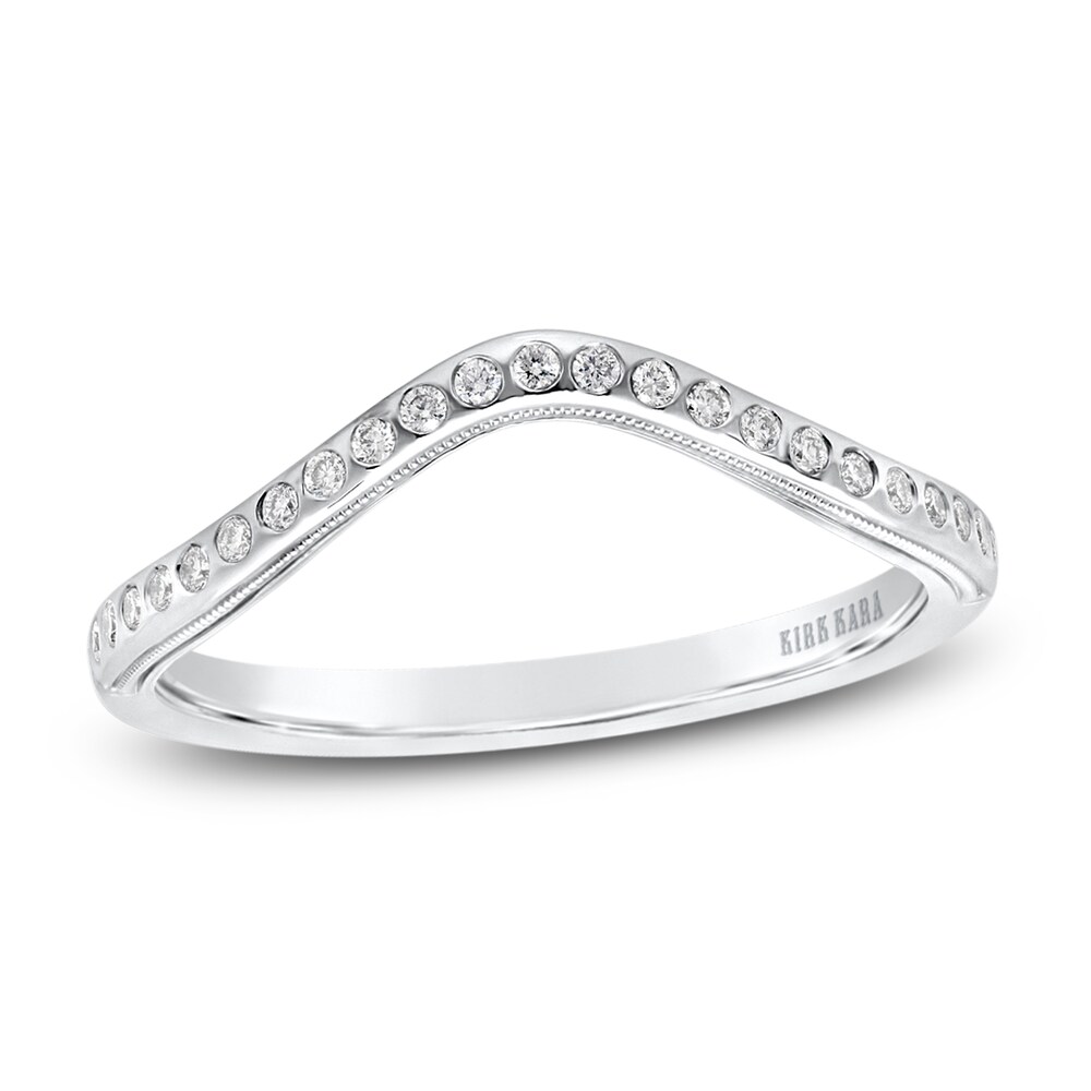 Kirk Kara Diamond Contour Wedding Band 1/10 ct tw Round 14K White Gold KvxhS4os Kirk Kara Diamond Contour Wedding Band 1/10 ct tw Round 14K White Gold KvxhS4os