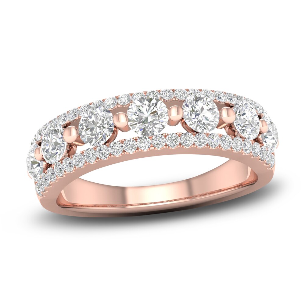 Diamond Anniversary Band 7/8 ct tw Round 14K Rose Gold LDWPYfbk Diamond Anniversary Band 7/8 ct tw Round 14K Rose Gold LDWPYfbk