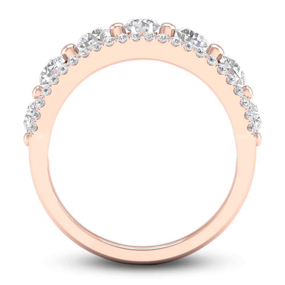 Diamond Anniversary Band 7/8 ct tw Round 14K Rose Gold LDWPYfbk