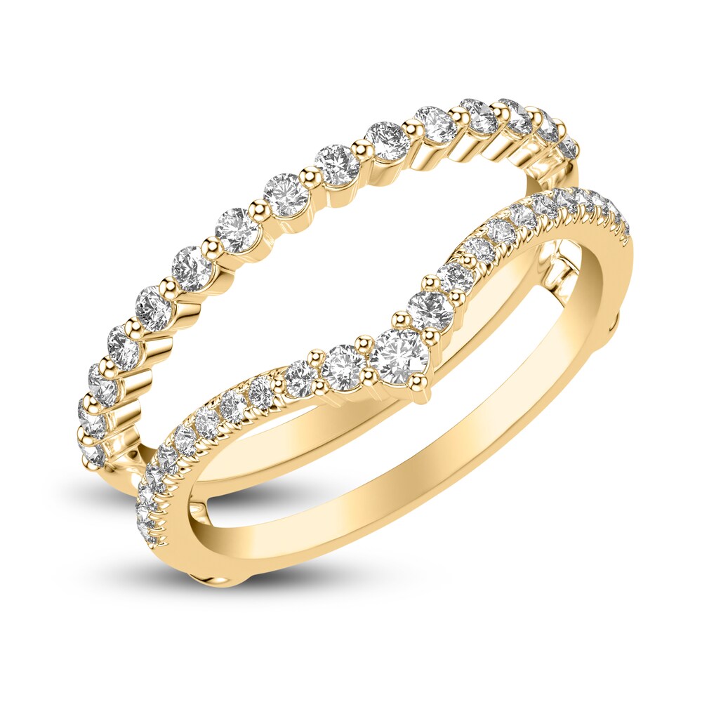 Diamond Enhancer Ring 1/2 ct tw Round 14K Yellow Gold LEmKwu8D Diamond Enhancer Ring 1/2 ct tw Round 14K Yellow Gold LEmKwu8D