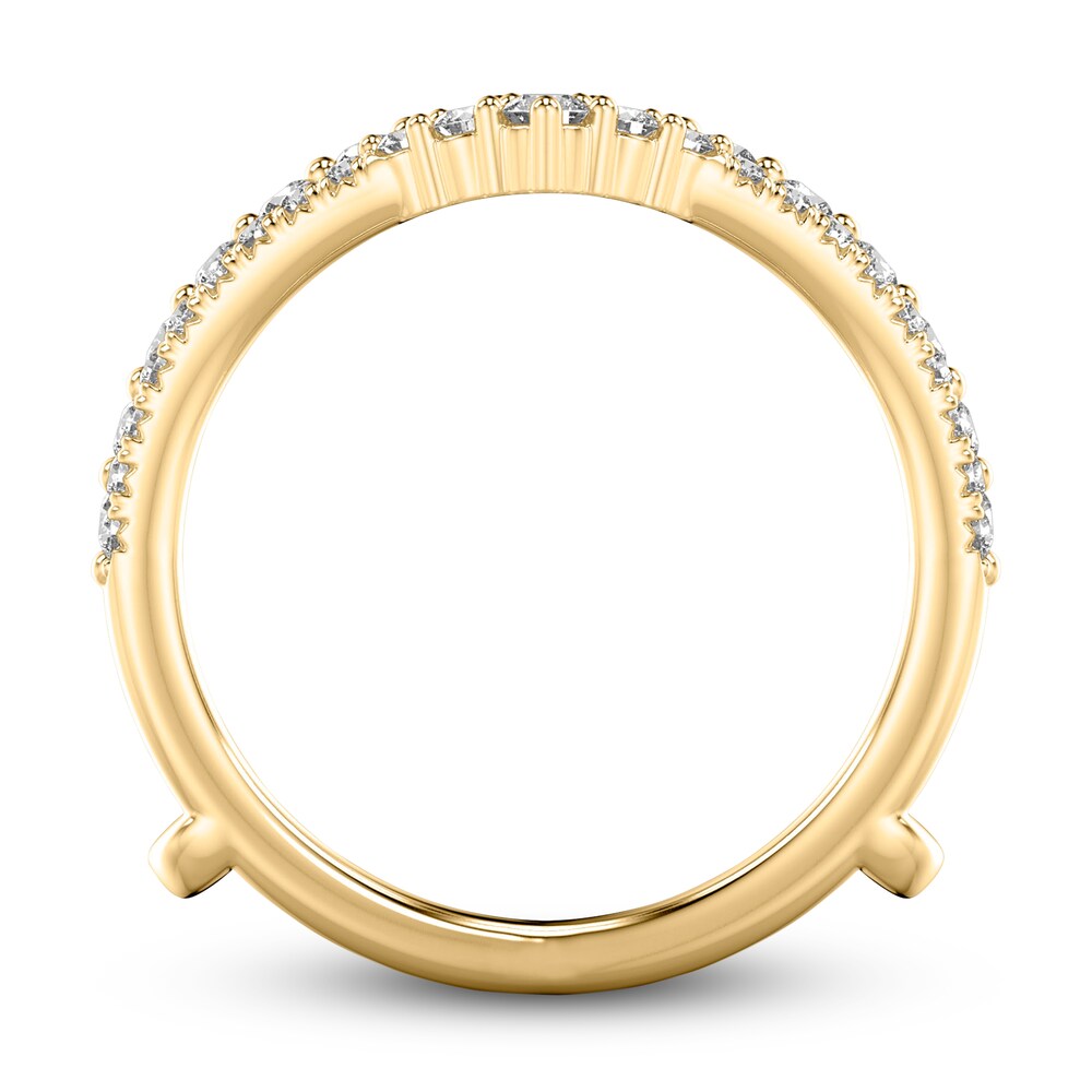 Diamond Enhancer Ring 1/2 ct tw Round 14K Yellow Gold LEmKwu8D Diamond Enhancer Ring 1/2 ct tw Round 14K Yellow Gold LEmKwu8D