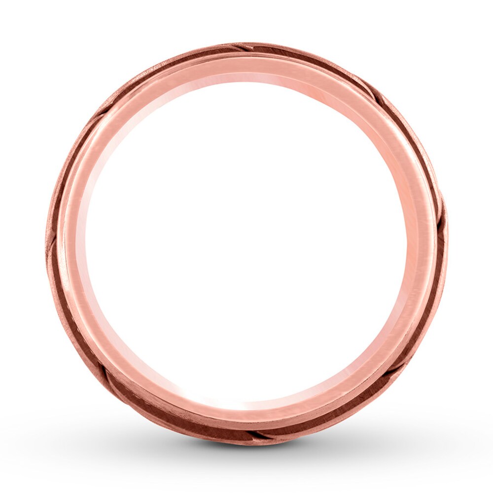 Men\'s Wedding Band 14K Rose Gold 8mm LNWXfEzR Men\'s Wedding Band 14K Rose Gold 8mm LNWXfEzR