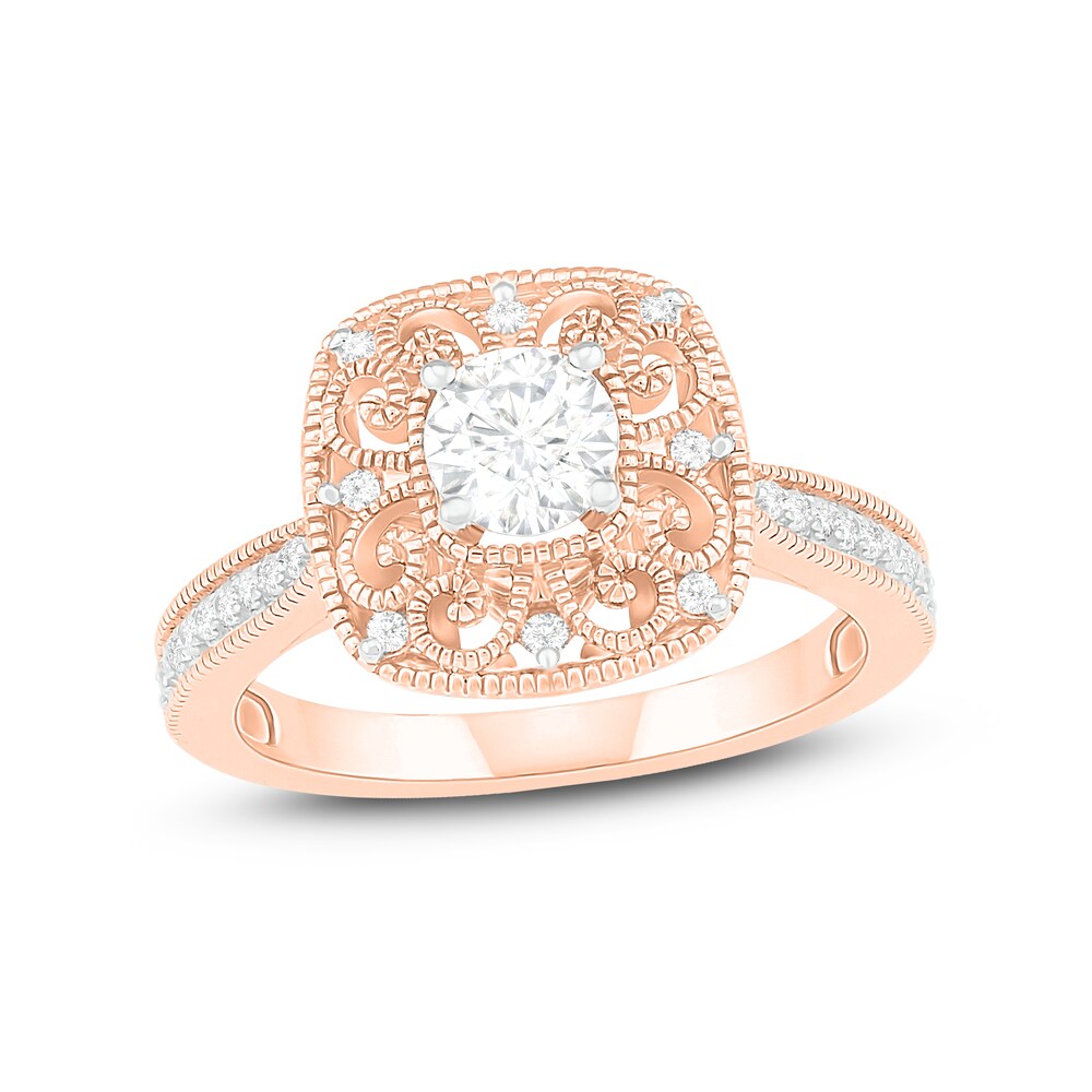 Diamond Ring 1/2 ct tw Round 14K Rose Gold LOZuqtLc