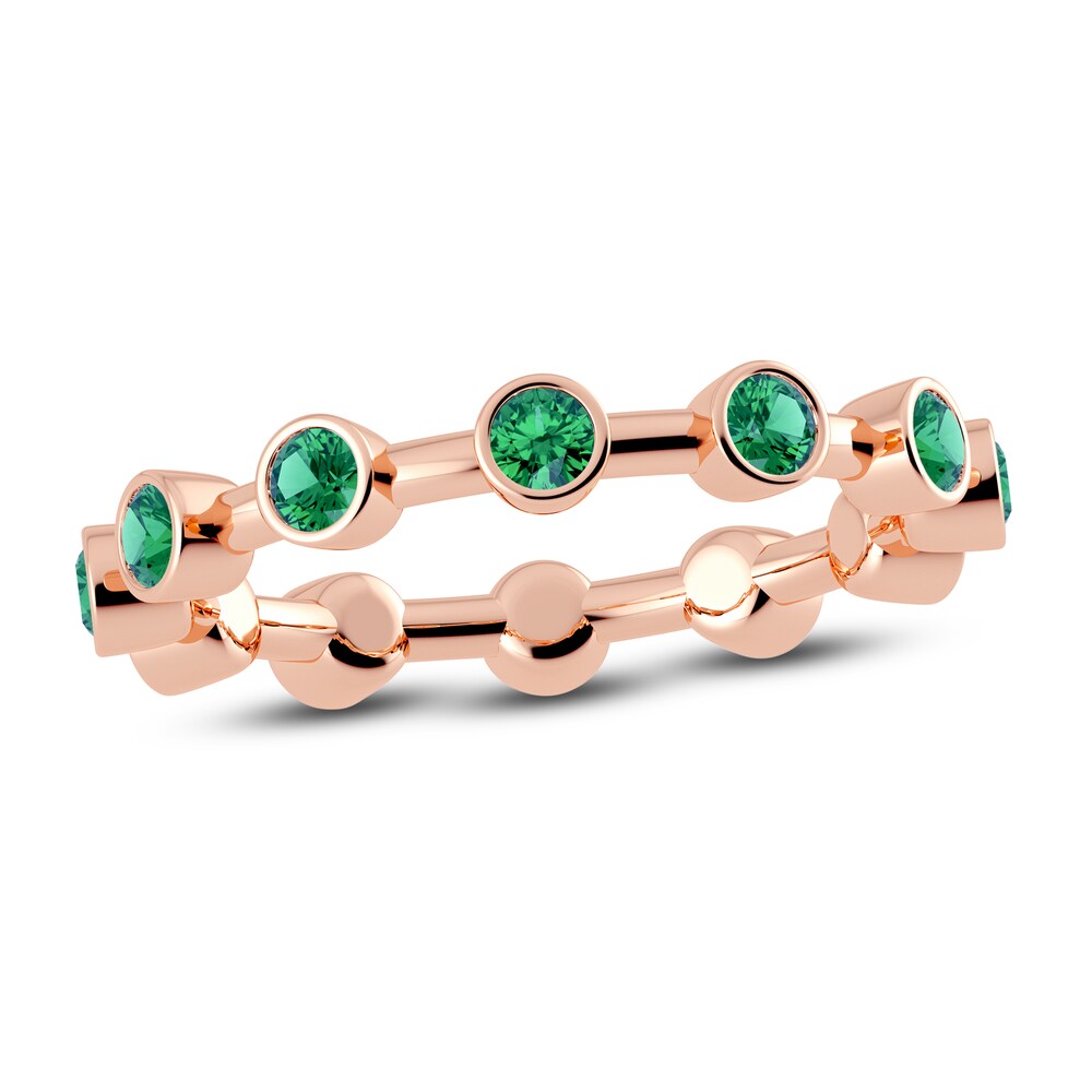 Juliette Maison Natural Emerald Ring 10K Rose Gold LQzNlZd7 Juliette Maison Natural Emerald Ring 10K Rose Gold LQzNlZd7