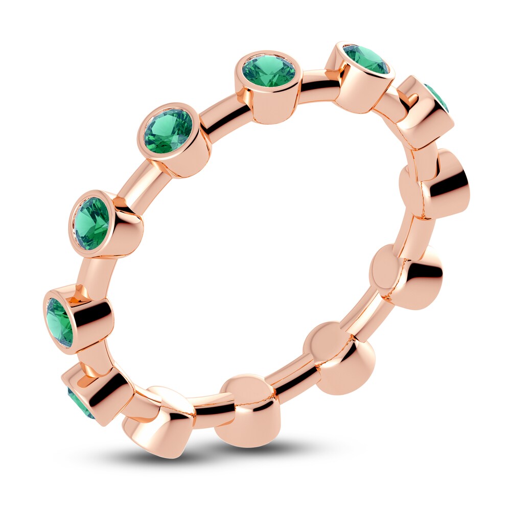 Juliette Maison Natural Emerald Ring 10K Rose Gold LQzNlZd7 Juliette Maison Natural Emerald Ring 10K Rose Gold LQzNlZd7
