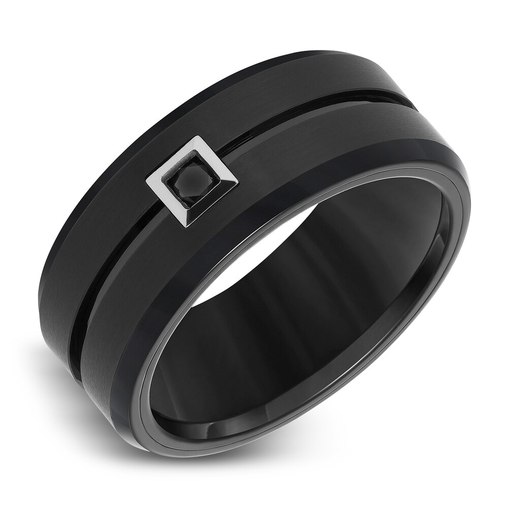 Black Diamond Wedding Band 1/10 ct tw Round Tungsten LT1lFYuw Black Diamond Wedding Band 1/10 ct tw Round Tungsten LT1lFYuw