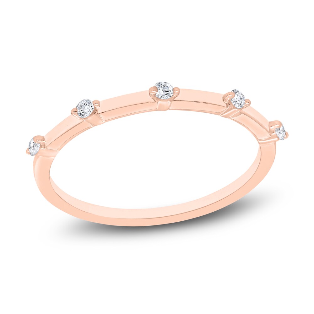 Diamond Ring 1/15 ct tw Round 10K Rose Gold LcoPDA4W Diamond Ring 1/15 ct tw Round 10K Rose Gold LcoPDA4W