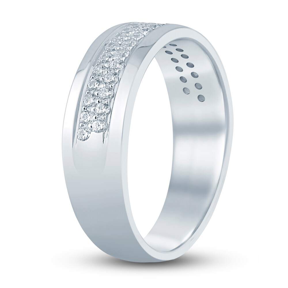 Men\'s Diamond Ring 1/2 ct tw Round 14K White Gold LgxuMbWg Men\'s Diamond Ring 1/2 ct tw Round 14K White Gold LgxuMbWg