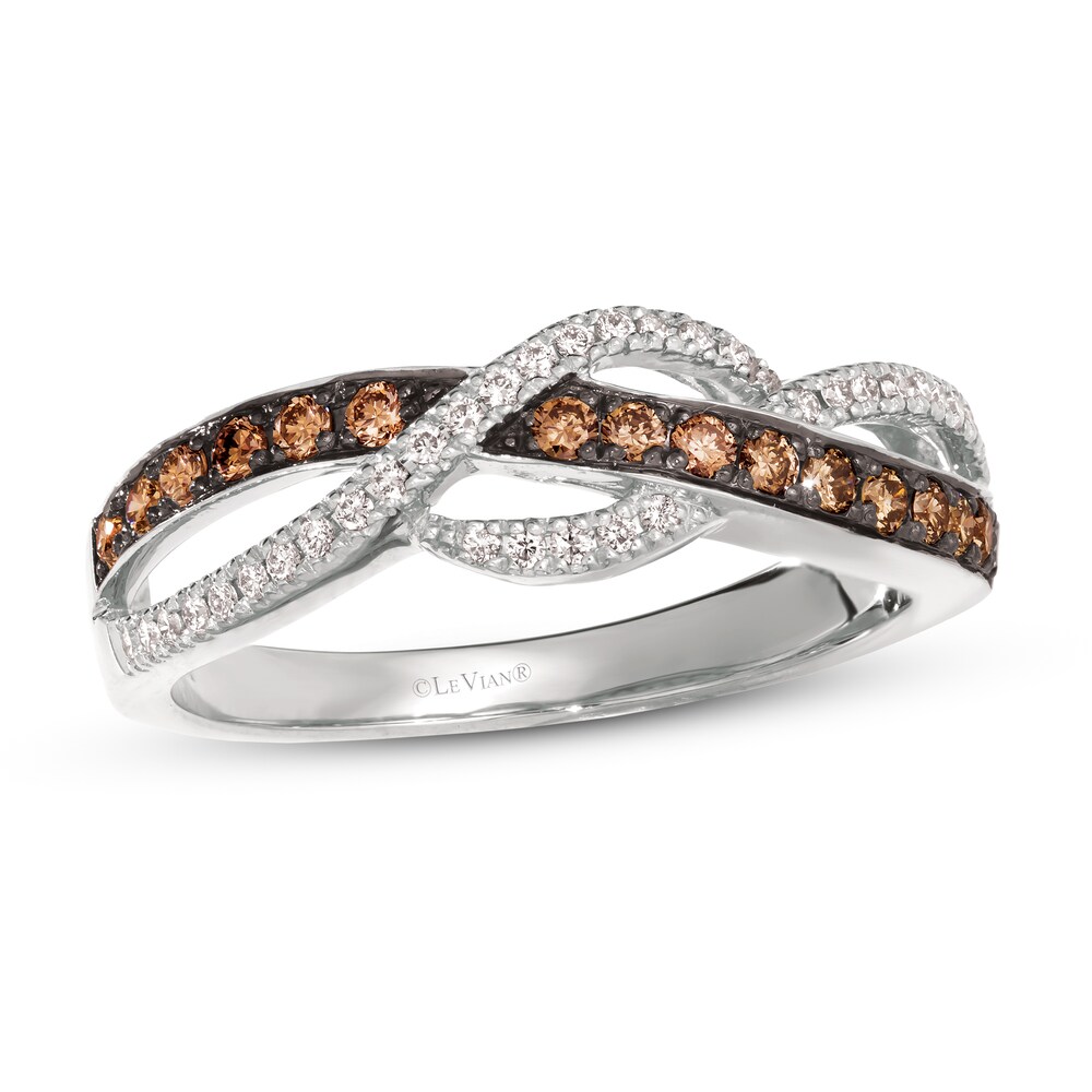 Le Vian Chocolate Diamond Ring 1/3 ct tw Round 14K Vanilla Gold Lnz0bscE Le Vian Chocolate Diamond Ring 1/3 ct tw Round 14K Vanilla Gold Lnz0bscE
