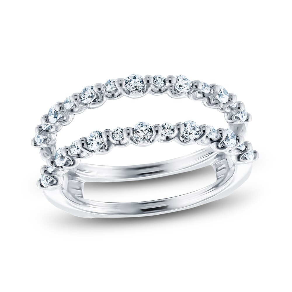 Diamond Anniversary Enhancer Ring 1/2 ct tw Round 14K White Gold LwJ3U1Vw Diamond Anniversary Enhancer Ring 1/2 ct tw Round 14K White Gold LwJ3U1Vw
