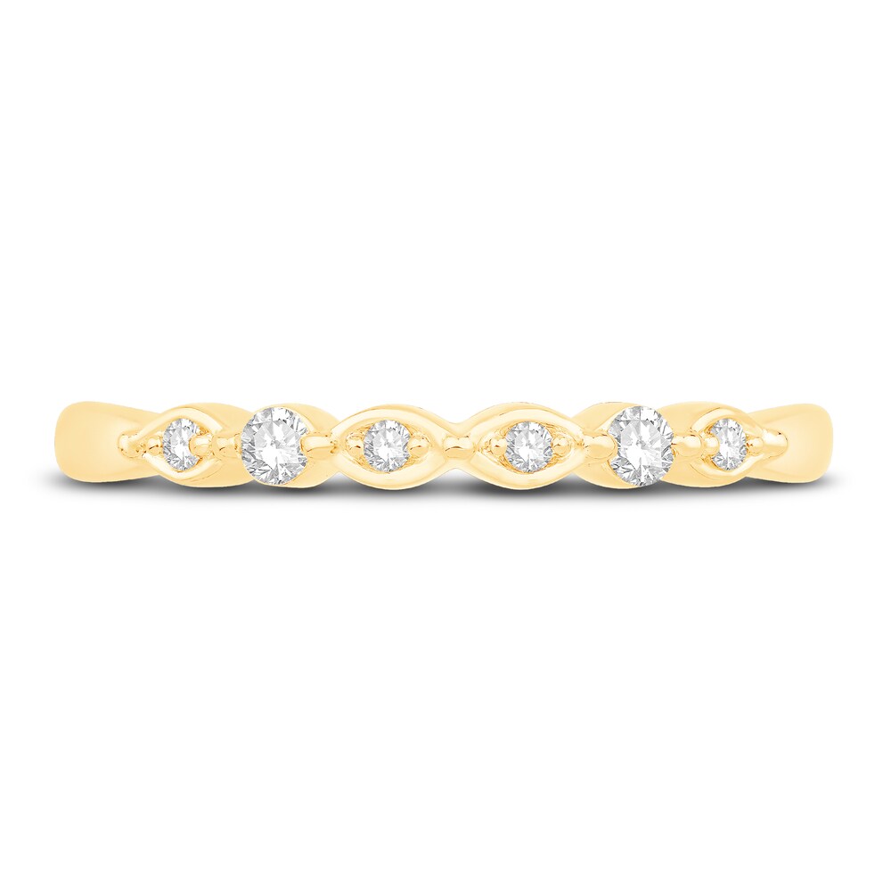 Diamond Anniversary Ring 1/10 ct tw Round 14K Yellow Gold M7tC3diK Diamond Anniversary Ring 1/10 ct tw Round 14K Yellow Gold M7tC3diK