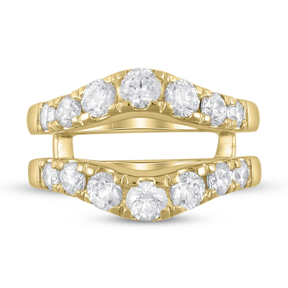 Diamond Enhancer Ring 1 3/8 ct tw Round 14K Yellow Gold M8FOMDnF Diamond Enhancer Ring 1 3/8 ct tw Round 14K Yellow Gold M8FOMDnF